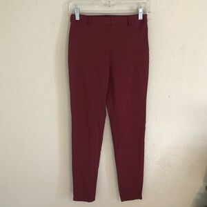 Forever 21 Maroon Skinny Trousers